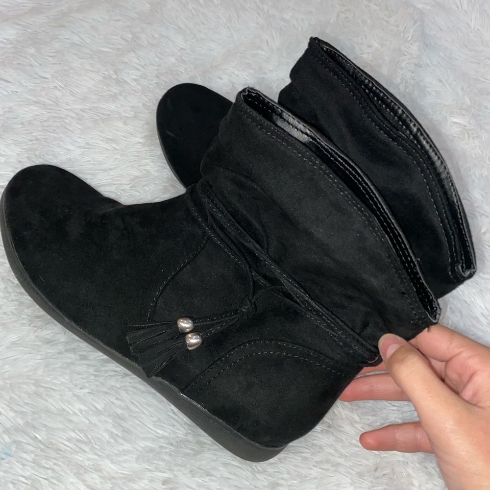 black ankle boots